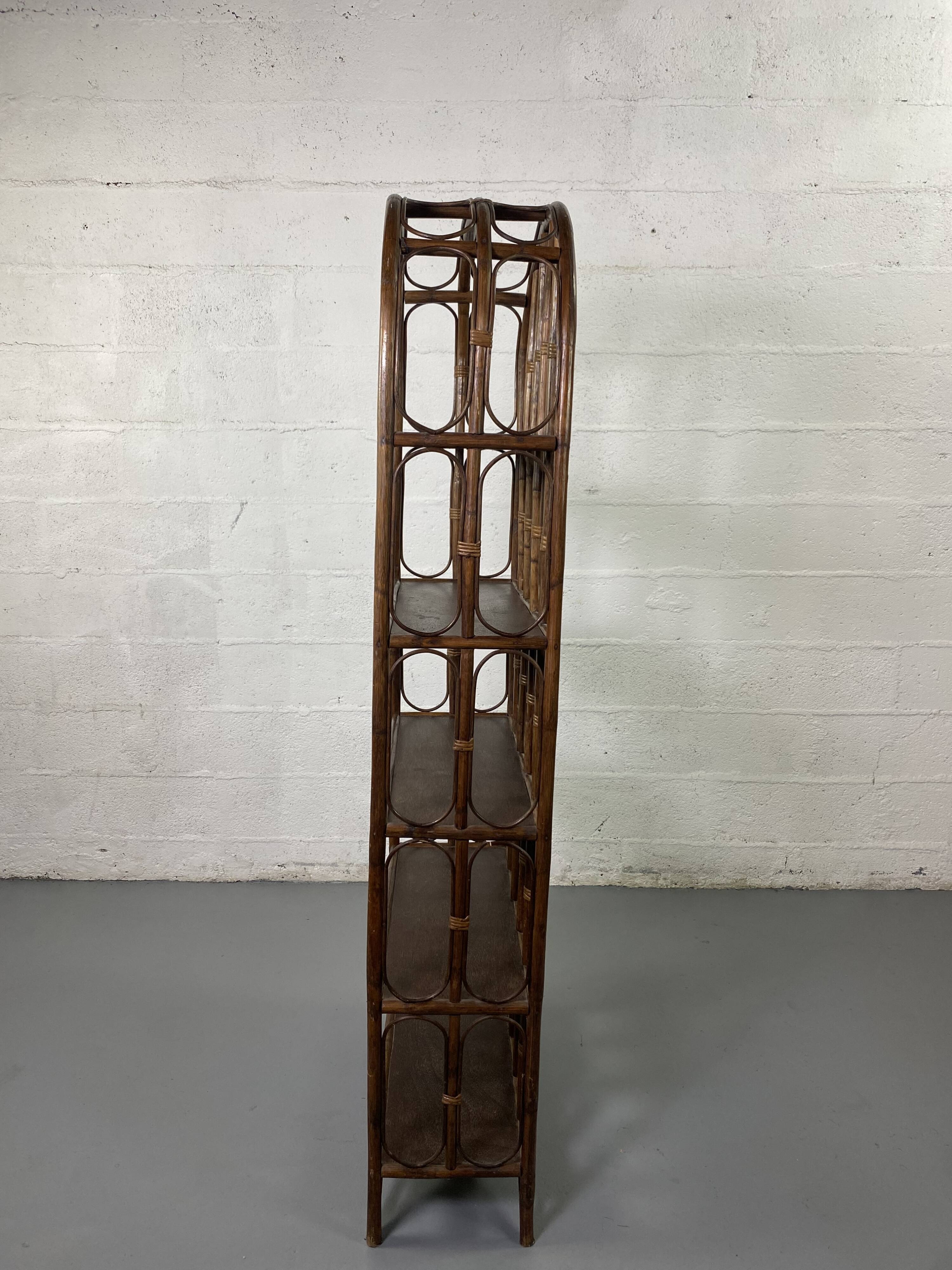 Rattan shelf