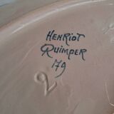 Henriot Quimper decorative plate