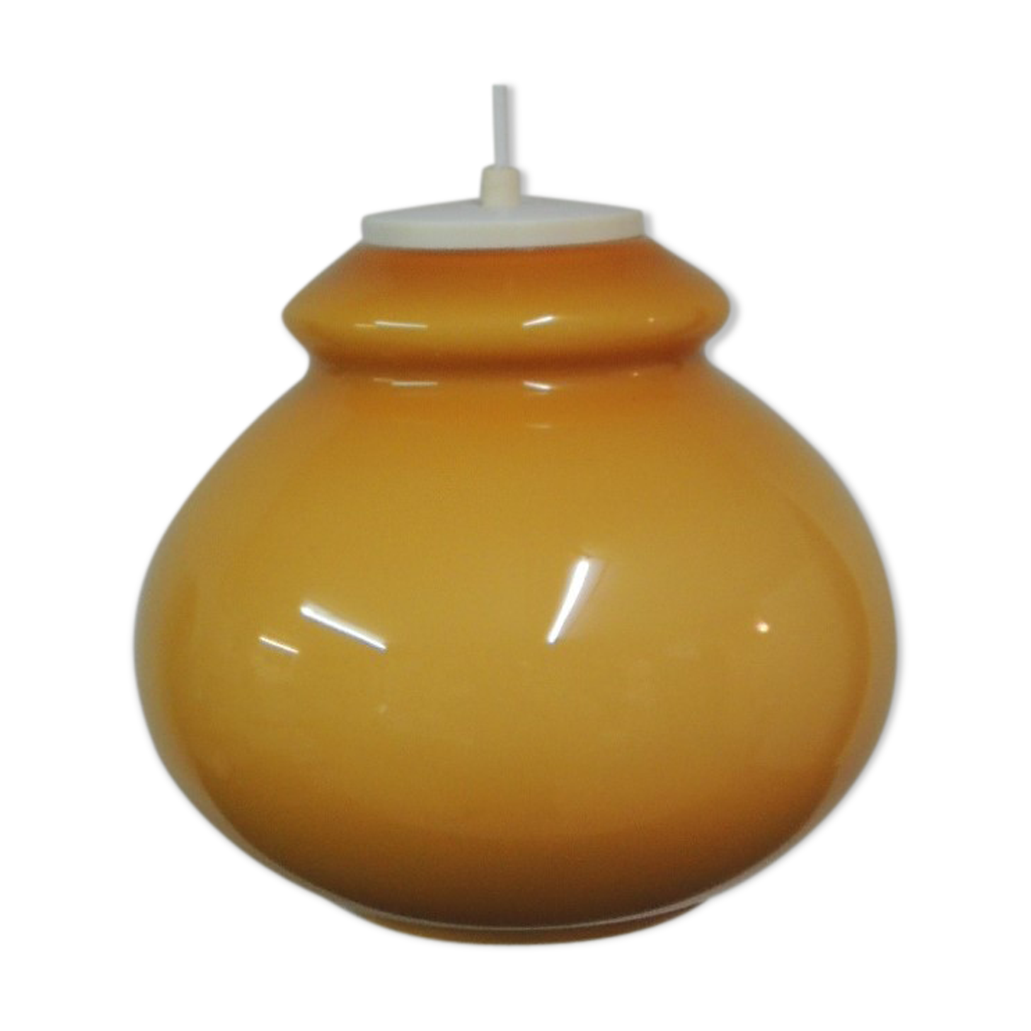 Orange opaline hanging