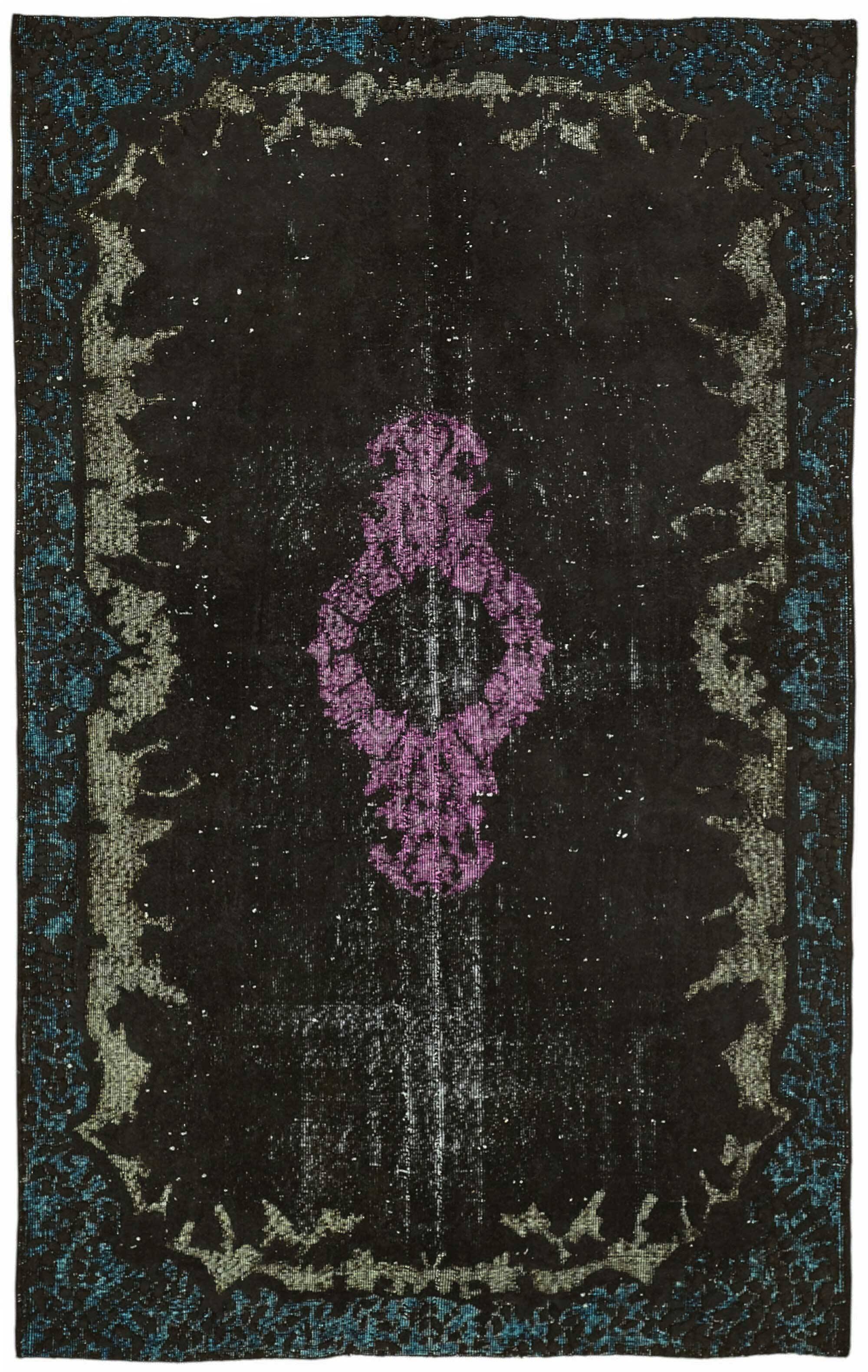 Tapis vintage en laine surteinte sculpté à la main 169 cm x 288 cm