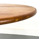 Table à manger ronde en teck par Niels Bach, années 1970