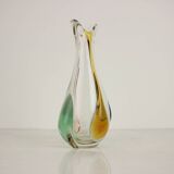 Bohemian Art Glass Vase by Josef Hospodka, 1960's