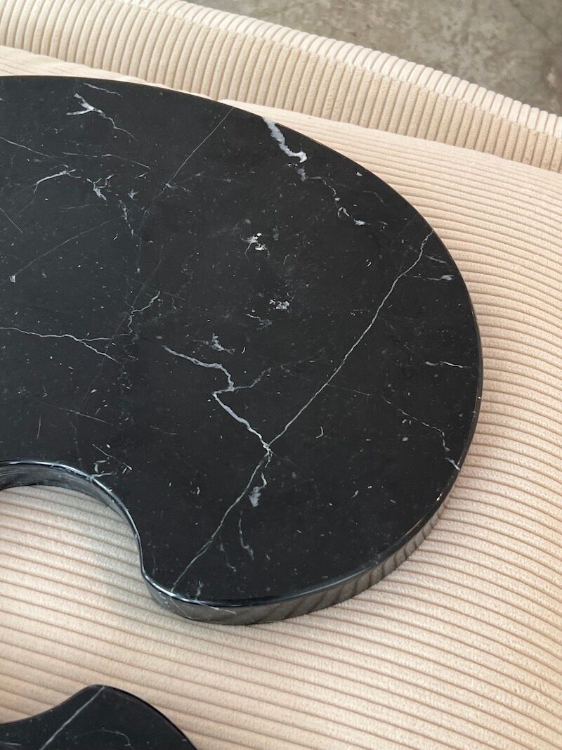 Side table series "Eros" in Marble by Angelo Mangiarotti for Skipper, contemporary edition