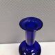Huge blue glass vase by Otto Brauer for Holmegaard Denmark 1960s