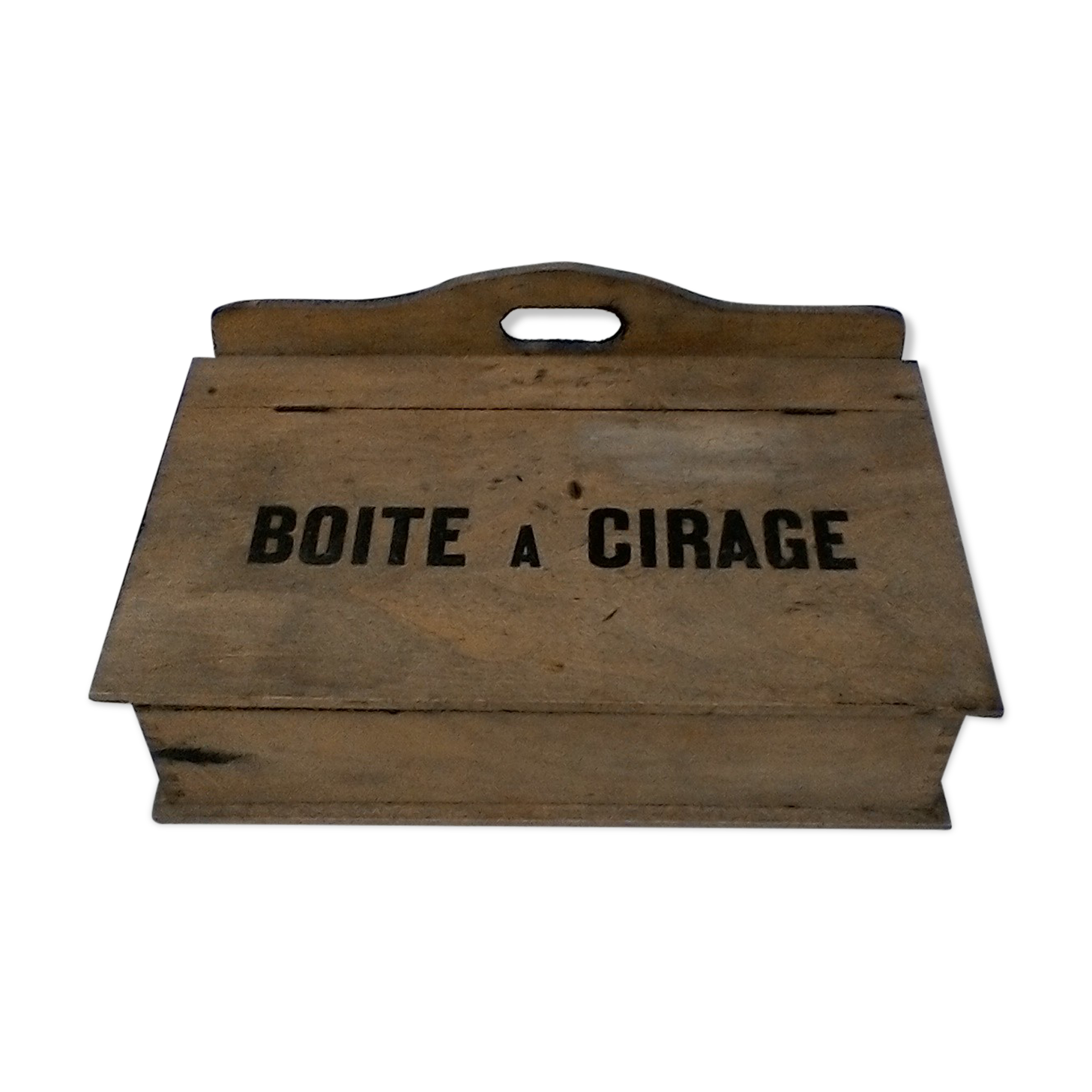 Wooden wax box, vintage.