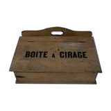 Wooden wax box, vintage.