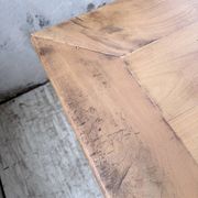 Table de ferme merisier pieds galbés XIXème