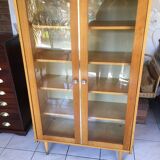 Scandinavian vintage bookcase display case