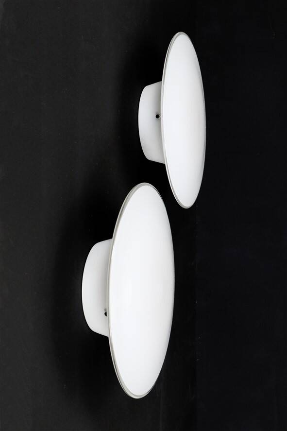 Early Louis Poulsen / Arne Jacobsen "Eklipta" 35cm wall lamp / 1960s / Mid-century Danish modern design