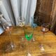 Blown glass liqueur glasses