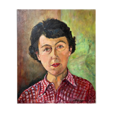 Painting "Self-portrait of the artist" J. Gaeremynck Salon artistes Français 1972