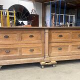 Large oak shop counter