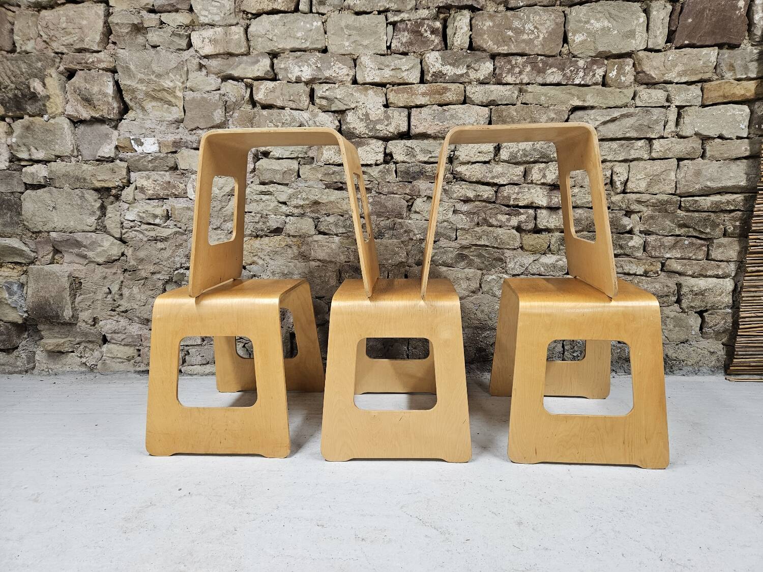 Lot 5 tabourets Lisa Noringer pour Ikea 2000"