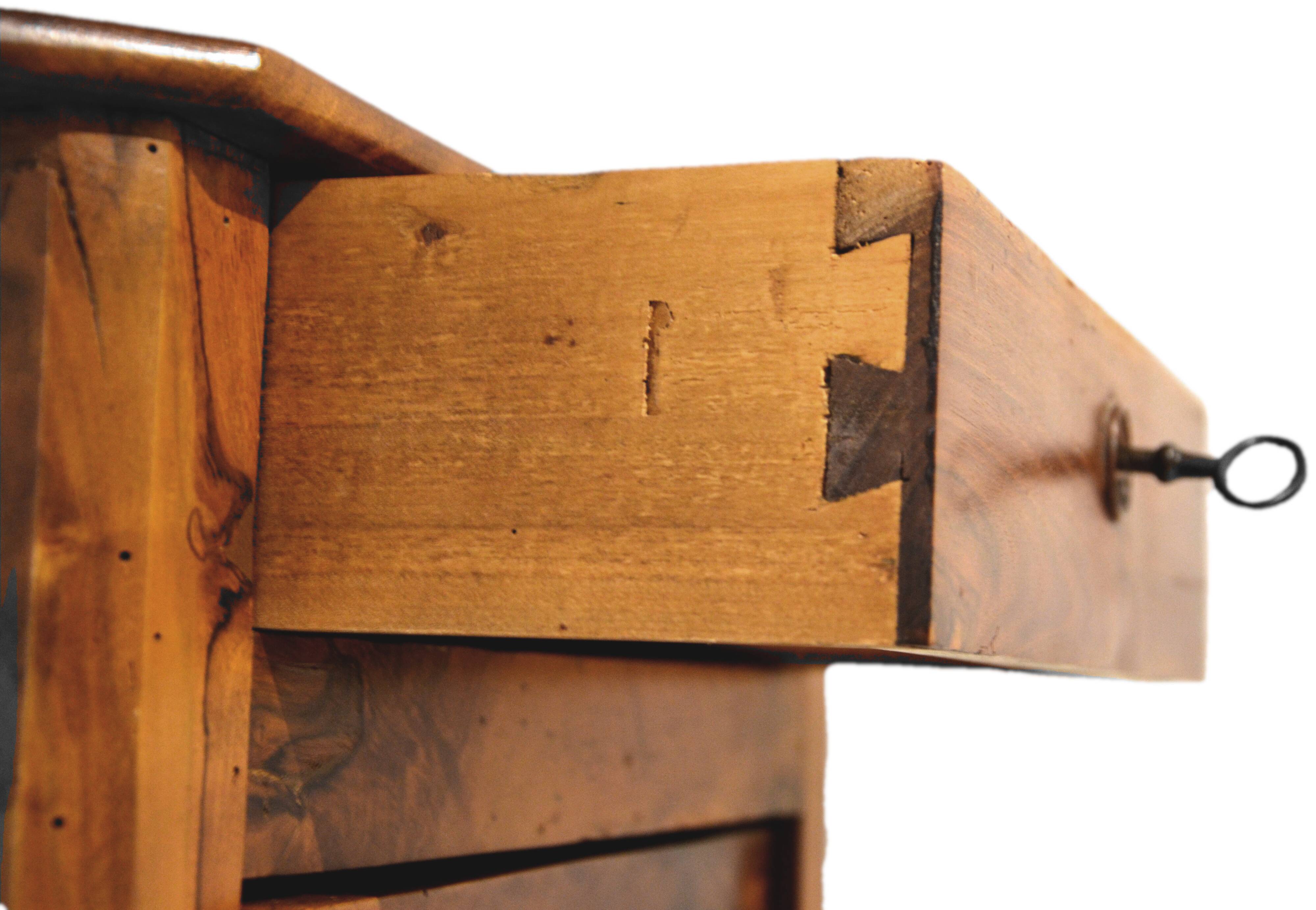 Walnut bedside table