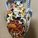 Gien: Important earthenware vase with peony decoration, 20th century