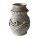 Art Deco crisp earthenware vase, Primavera, Cab, Besnard