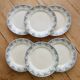 6 dessert plates, ironstone Sarreguemines U&C model Luchon