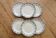 6 dessert plates, ironstone Sarreguemines U&C model Luchon