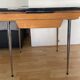 Formica table with extension cords