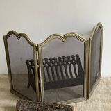 Three-leaf fire screen, fireplace accessory