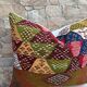Vintage Berber kilim cushion cover: Moroccan wool cushion