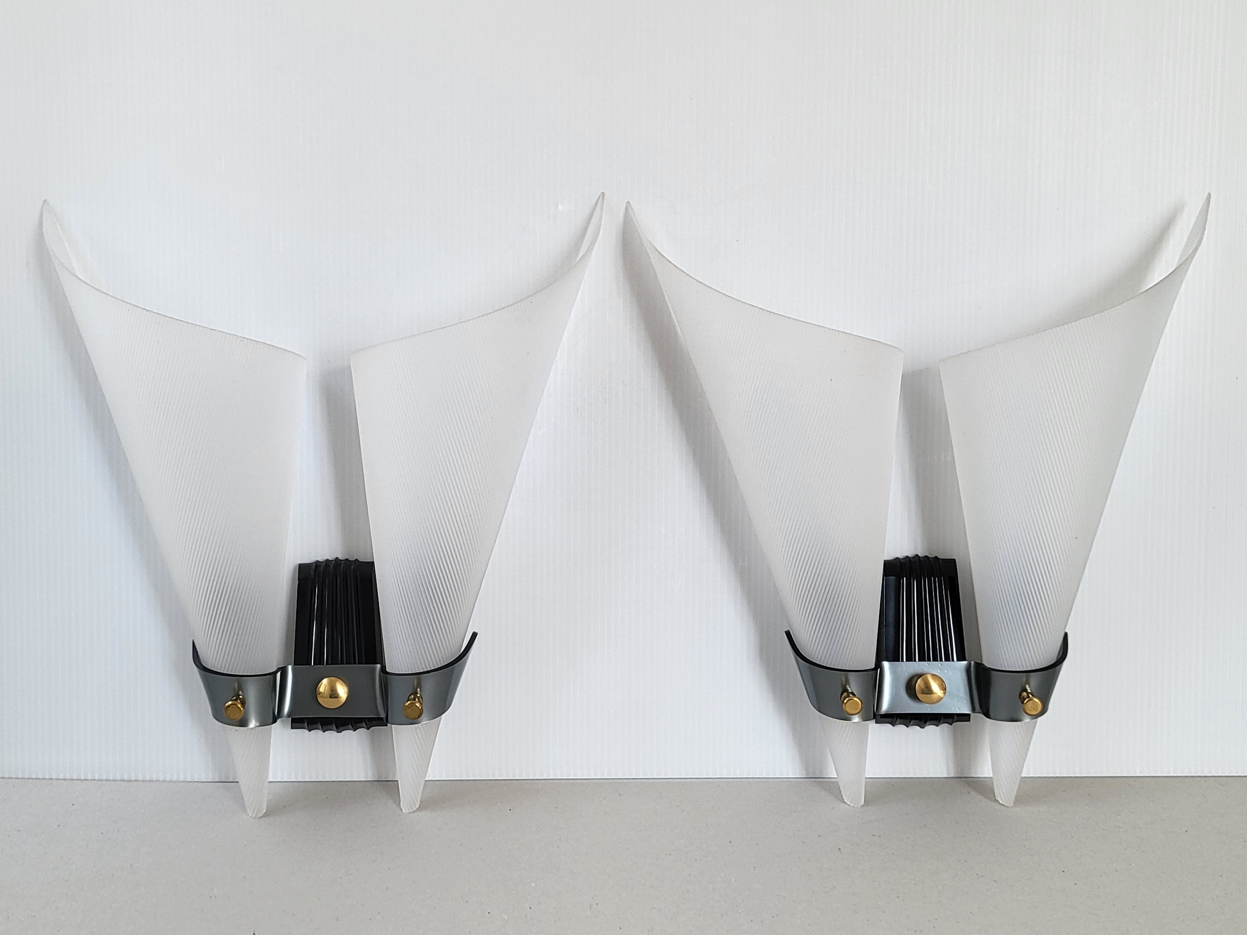 Pair of vintage wall lamps 1960