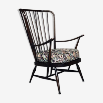 Fauteuil en orme Ercol Windsor 1956 Luciano Ercolani