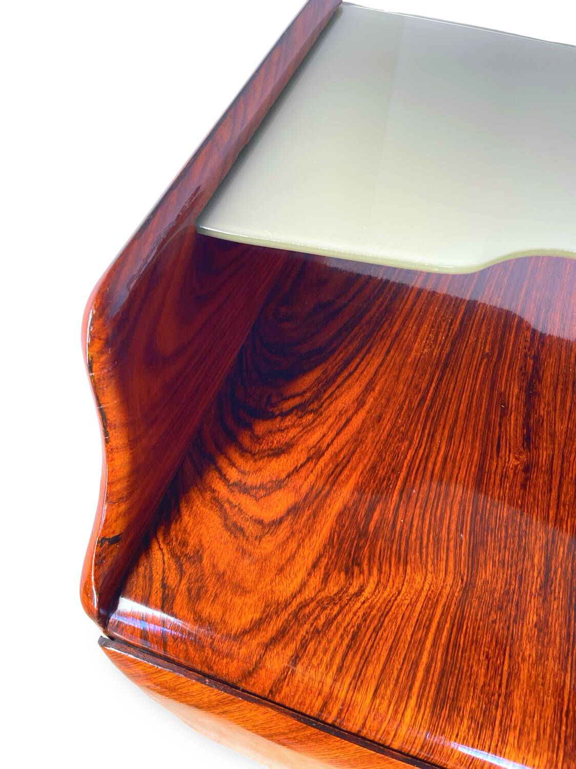 midcentury rosewood chest of drawers.