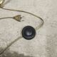 Bronze and white marble floor lamp 1960
