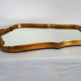 Vintage rocaille or shell gold mirror