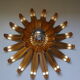 Wall light flower vintage 70s