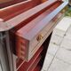 Antique Bibus bookcase in Louis XVI style with marble top