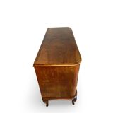 Italian art deco burl walnut chest of drawers, 1930s/1940s