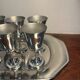 Letang Remy serving tray and ice cream sorbet flute cup