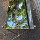 Table basse laiton et verre vintage