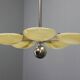 Exceptional Art Deco Functionalist Nickel-Plated Chandelier, 1930s