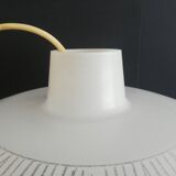 Danish modern mid-century 1950s glass ceiling lamp
