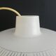 Danish modern mid-century 1950s glass ceiling lamp