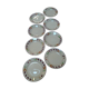 Ensemble de 8 Assiettes plates Jeannine / Gien