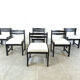 Vintage brutalist dining chairs, set of 6 - 1970s