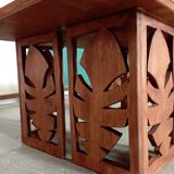 table basse feuille bois