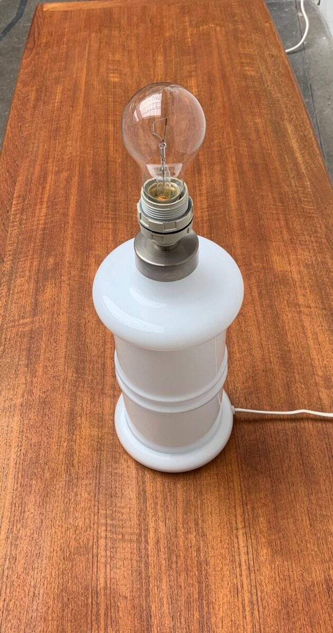 Lampe de table Apoteker en verre danoise vintage par Sidse Werner pour Holmegaard