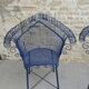 Paire de fauteuils de jardin en métal