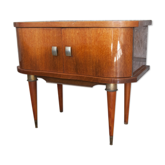 Table de chevet vintage en bois années 50-60 scandinave