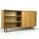 Oak Cabinet with One Sliding Door from WK Möbel, 1960s