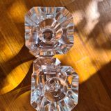 Pair of crystal candlesticks by Villeroy & Boch – 1970s – Perfect condition