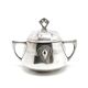 Art Nouveau sugar bowl, silver-plated brass, WMF, Germany, early 20th century