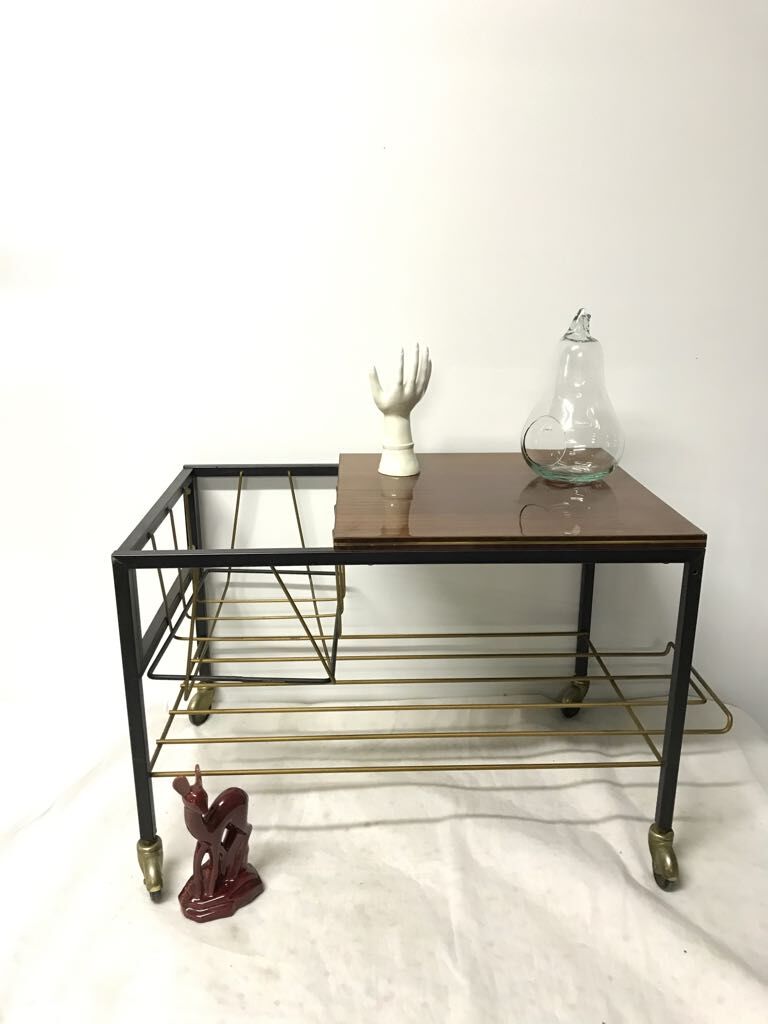Table magazine rack vintage