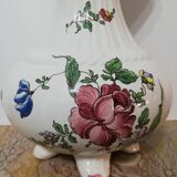Ceramic vase with floral decoration