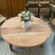 Round farmhouse coffee table